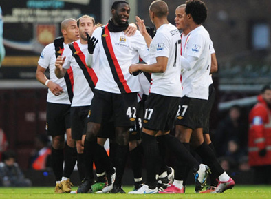 Yaya Toure, Nigel de Jong, Pablo Zabaleta and Vincent Kompany